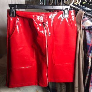 Red skirt